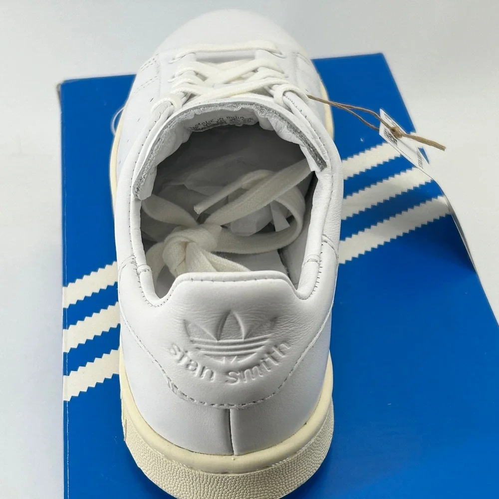 adidas Stan Smith Lux Men 5 White Leather IG6421 Sneakers New NWT Classic